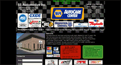 Desktop Screenshot of 85automotiveinc.com